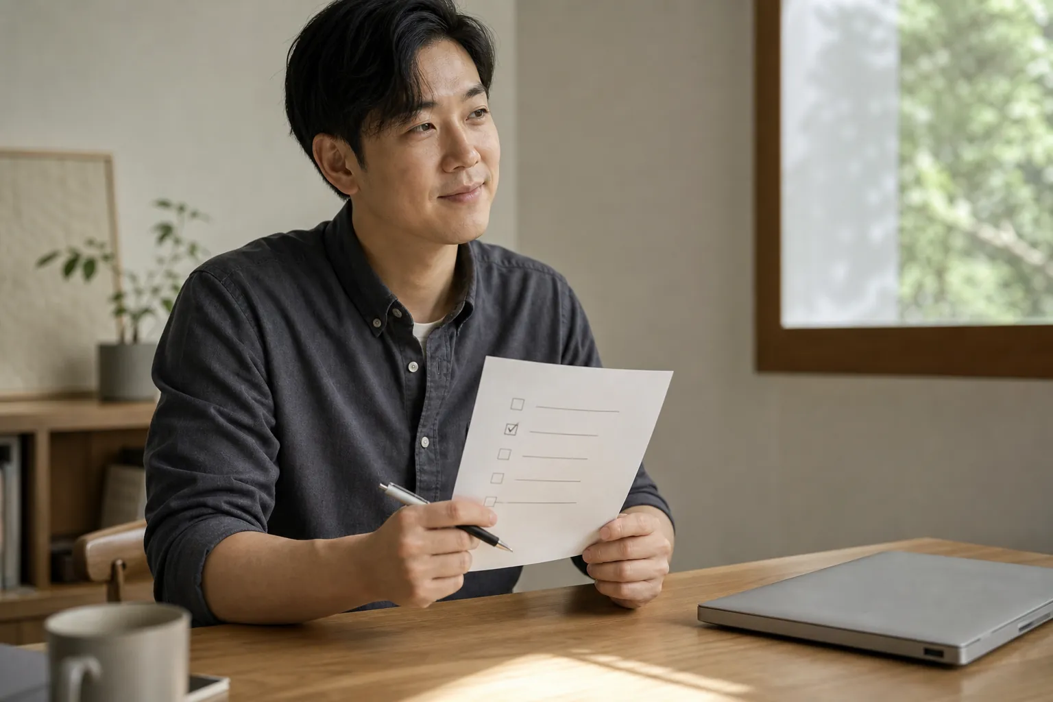 체크리스트를 점검하는 모습